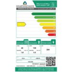 ثلاجة بابين ارو 6.4 قدم أبيض